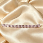 American Diamond Lilac Statement Braceletts