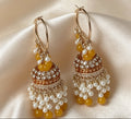 Noor Pearl Tassel Hoop Jhumka Earrings