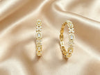 American Diamond Gold Bangle Pair