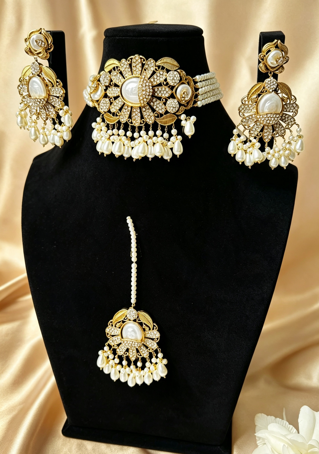 Pearl Majesty Turkish Jewellery Set