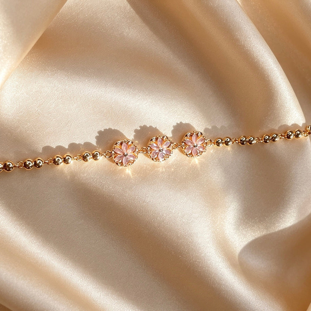 American Diamond 3 Flower Braceletts