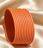 Matte Plain Coloured Bangles   2.8