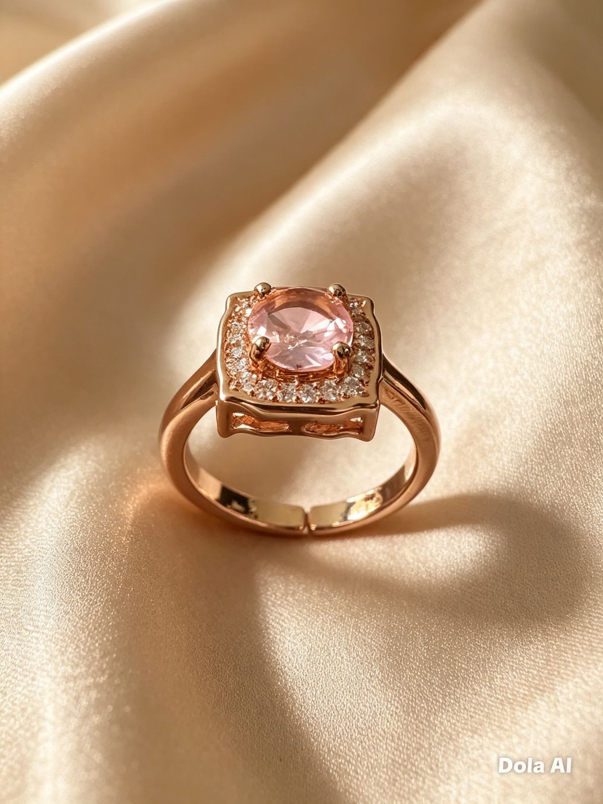 The Midnight Halo Ring