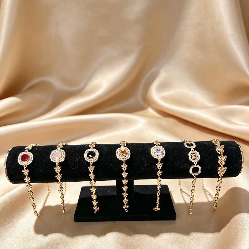 American Diamond Square Bracelet