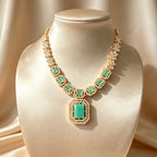 Celadon Radiance Mint & Gold Jewellery Set