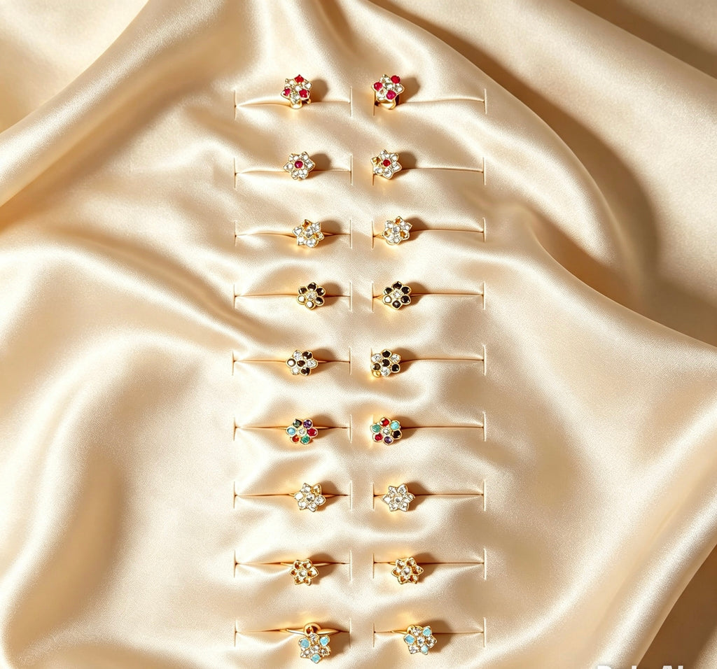 Elegant South Asian Nose Rings