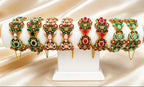 Royal Gardenia Gemstone Cuff   (Openable).   2.4"-2.8"