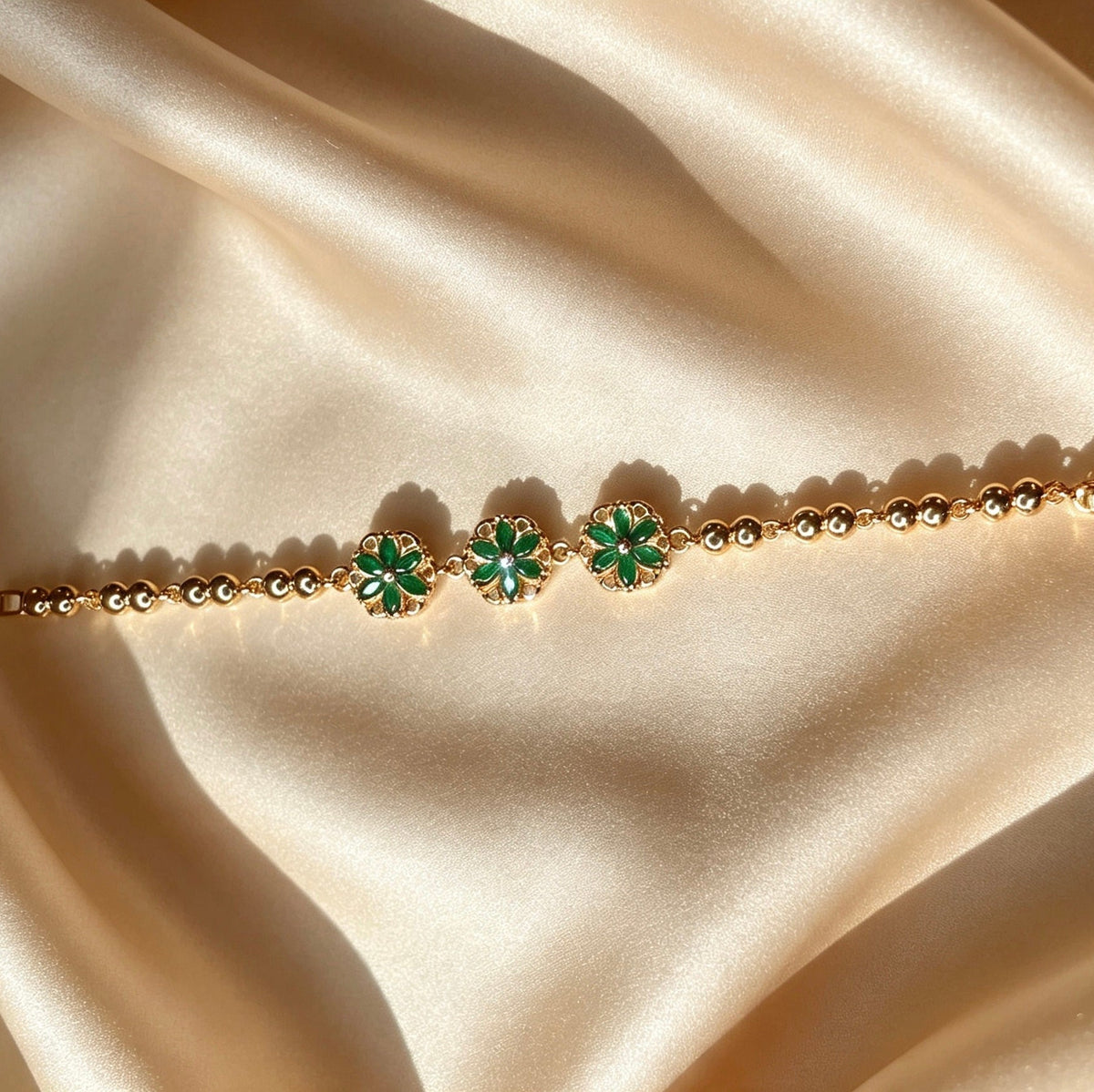 American Diamond 3 Flower Braceletts
