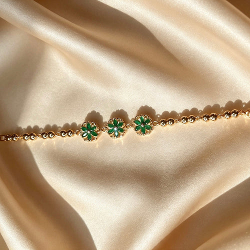 American Diamond 3 Flower Braceletts