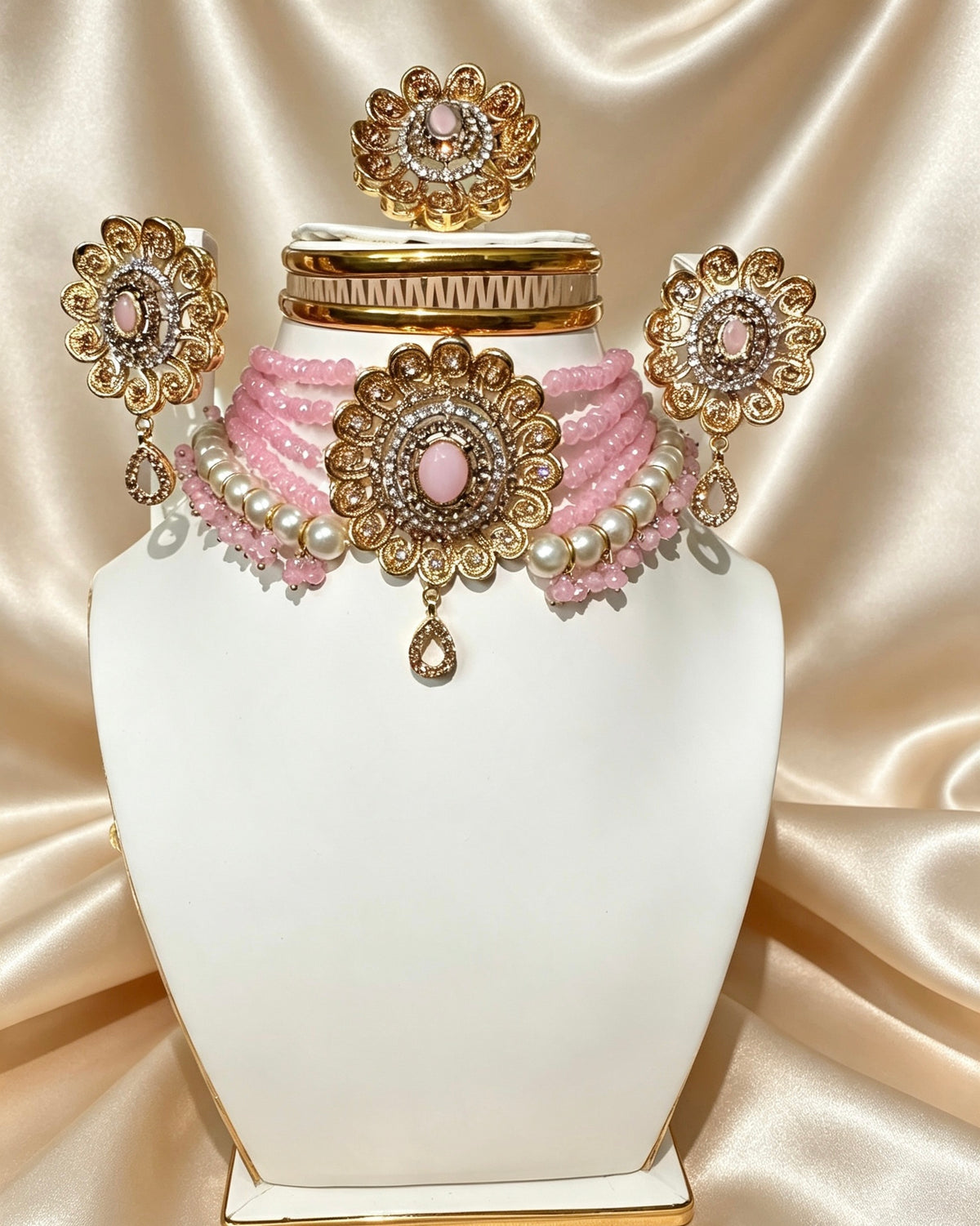 Turkish Flower Choker Set