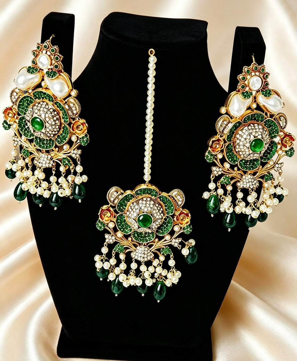 Turkish Earrings & Tikka Set