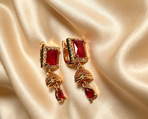 American Diamond  Mini Jhumki  Earrings