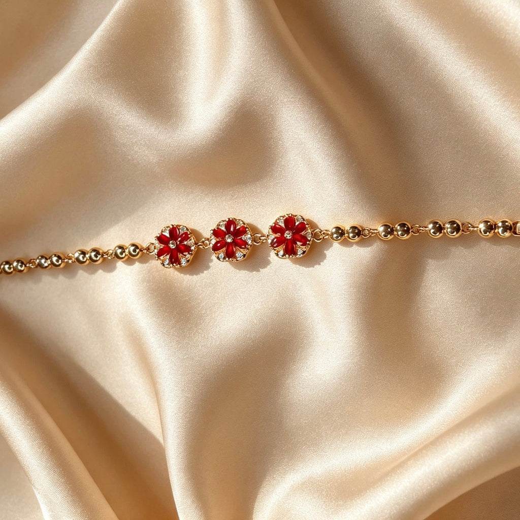 American Diamond 3 Flower Braceletts