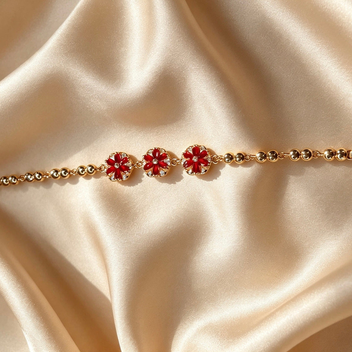 American Diamond 3 Flower Braceletts