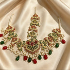 Bridal Red/Green Statement set