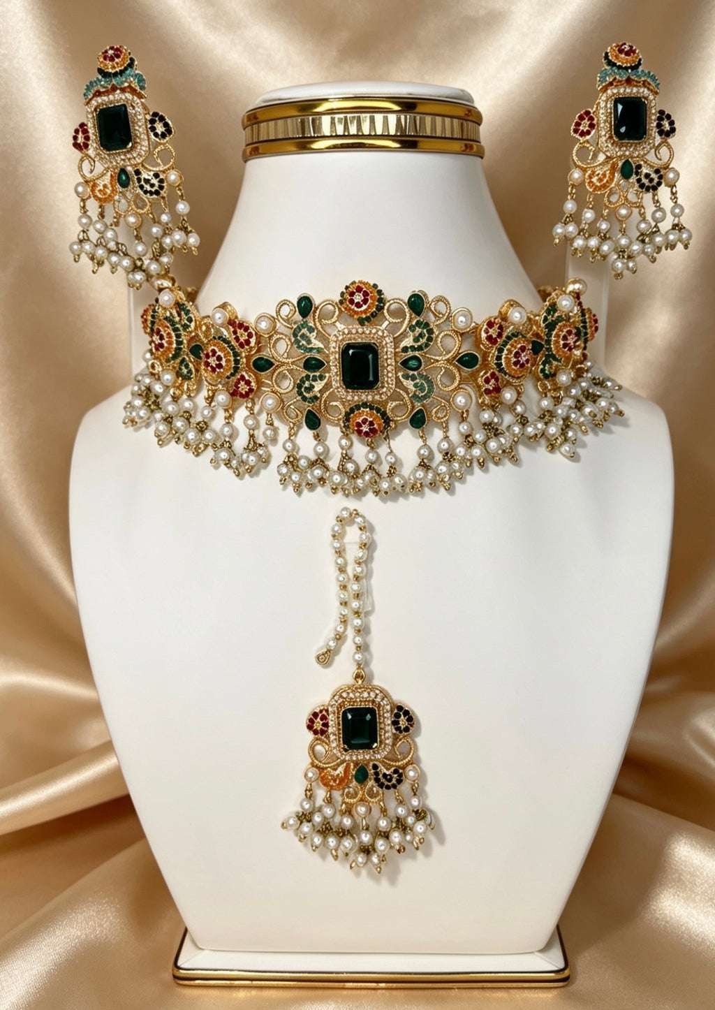 Royal Gardenia Choker Jewellery Set