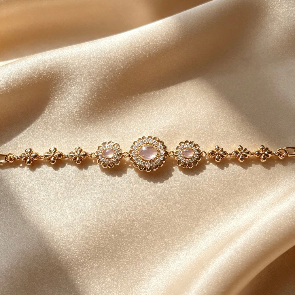 American Diamond 3 Flower Braceletts