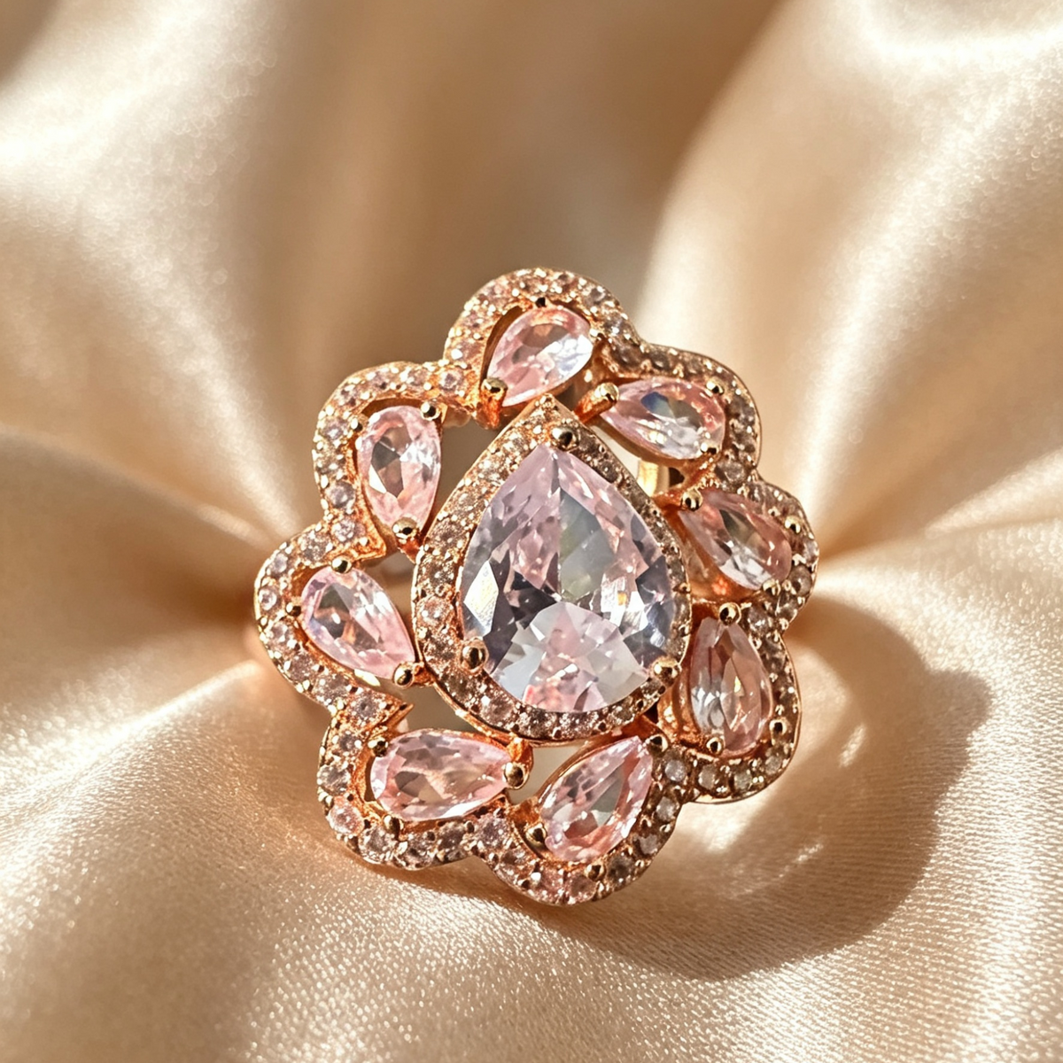 American Diamond Large Statement Rings