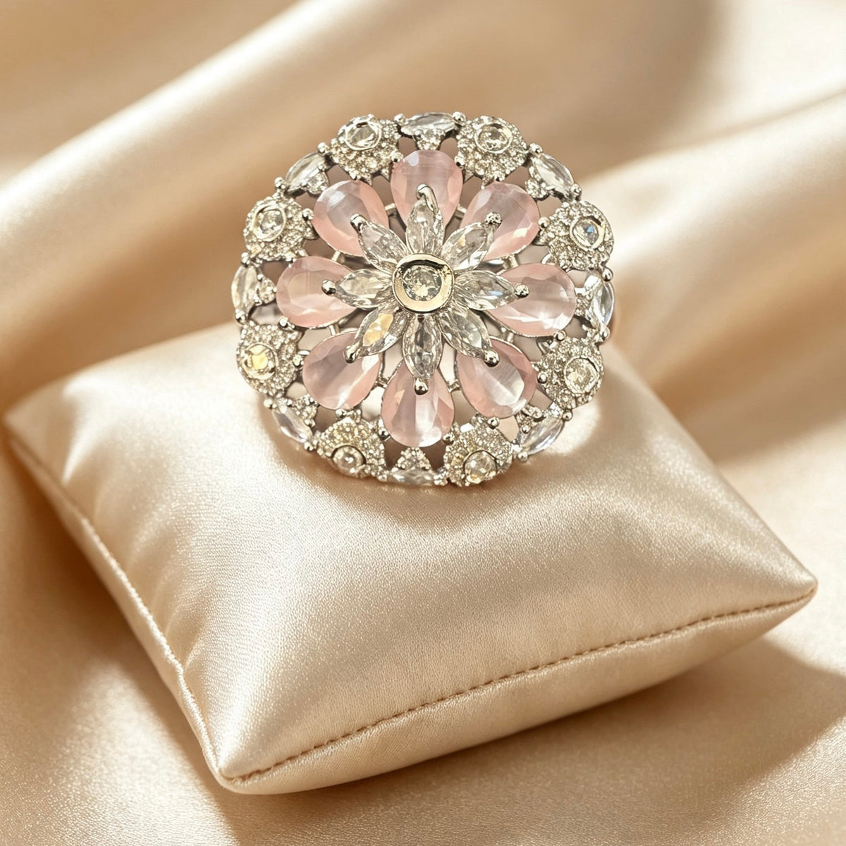 American Diamond Large Statement Rings
