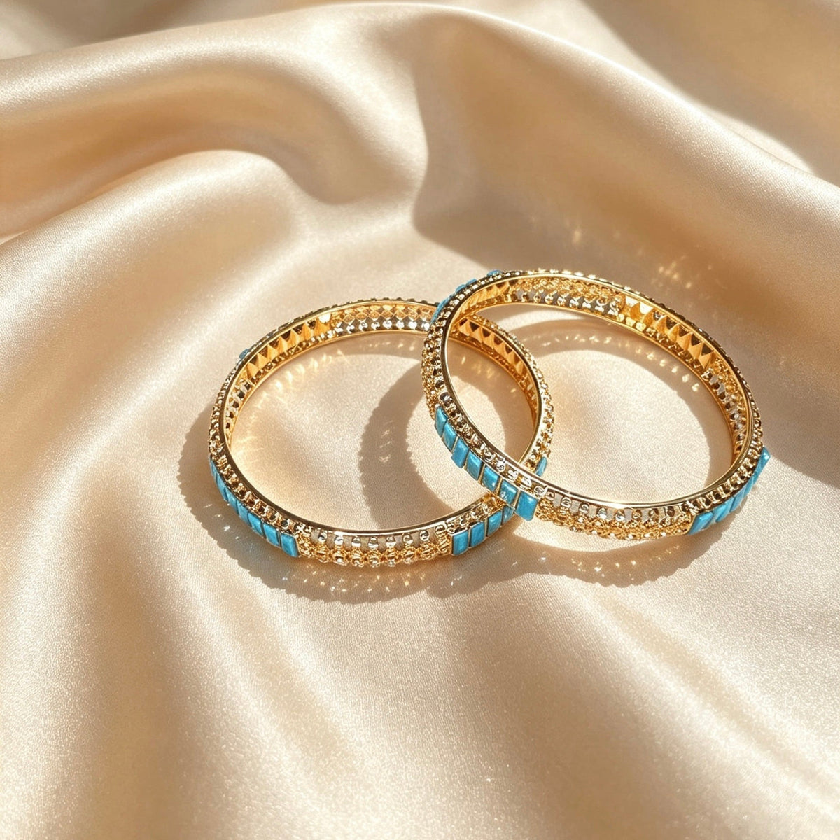 Jasmine Bangle Set. 2.6"