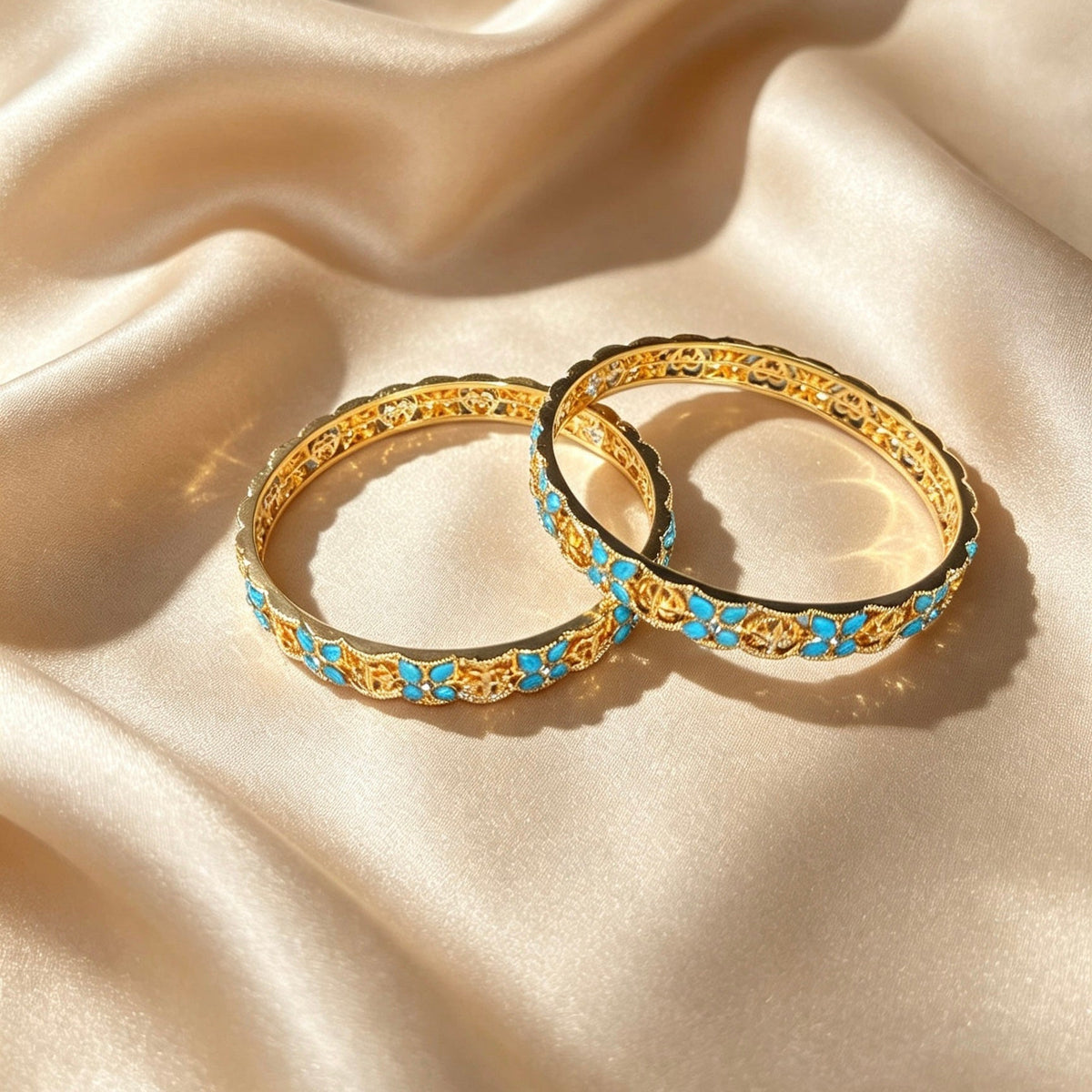 Jasmine Bangle Set. 2.6"