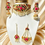 Bright Pink Bridal Set