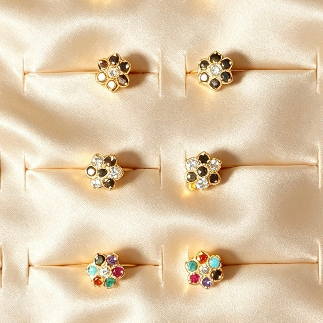 Elegant South Asian Nose Rings