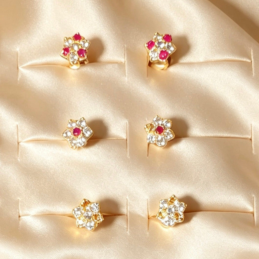 Elegant South Asian Nose Rings