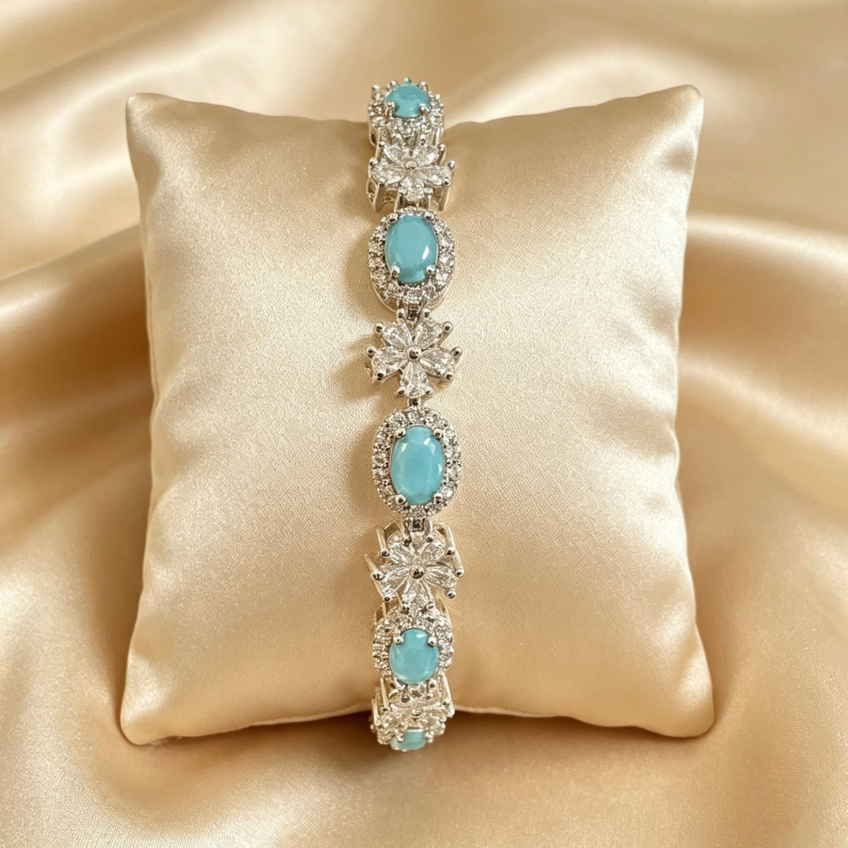 American Diamond Blue Braceletts