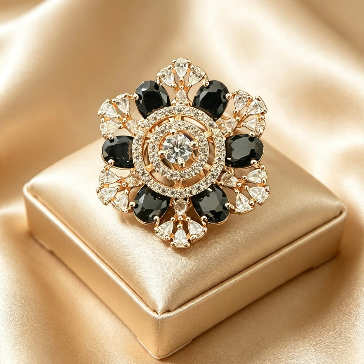 American Diamond Large Statement Rings
