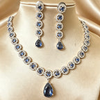American Diamond Navy Set