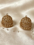 Antique Gold Small Jhumkis