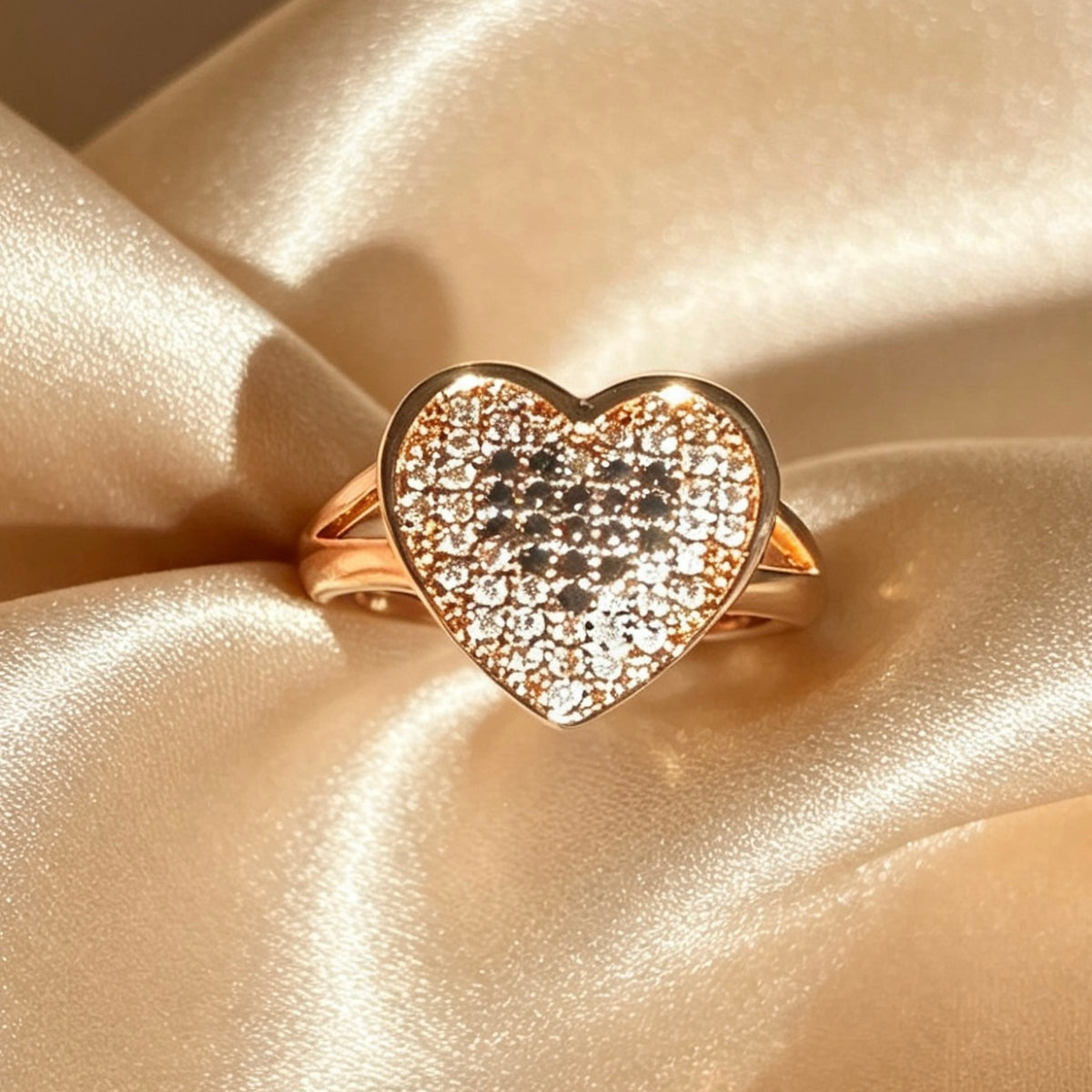 Gold & Black Onyx Zircon Ring