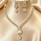American Diamond Gold Statement Set
