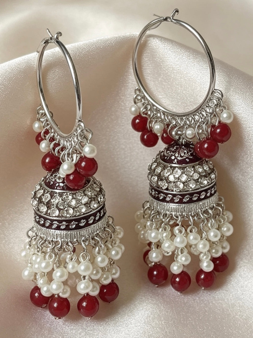 Noor Classic Hoop Jhumka Earrings