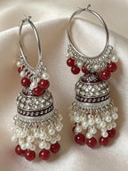 Noor Classic Hoop Jhumka Earrings
