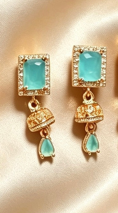 American Diamond  Mini Jhumki  Earrings