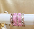 Baby Pink Statement Bangles   2.6"