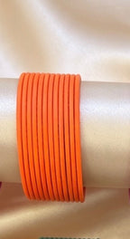 Matte Plain Coloured Bangles   2.8