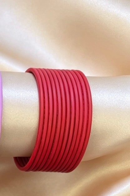 Matte Plain Coloured Bangles   2.8