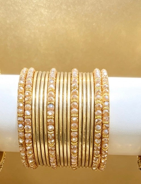 Gold Statement Bangle Set  2.6