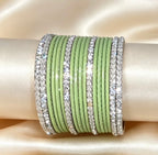 Mint Statement Bangle Sets   2.6"