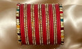 Red Statement Bangle Sets  2.6"