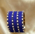 Royal Blue Statement Bangle sets  2.6"