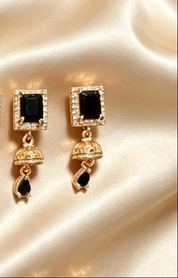 American Diamond  Mini Jhumki  Earrings