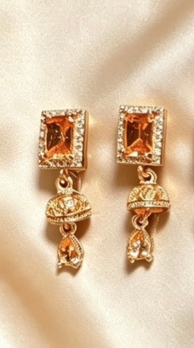 American Diamond  Mini Jhumki  Earrings