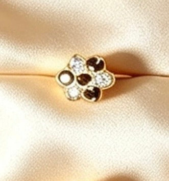 Elegant South Asian Gold Plated Nose Rings