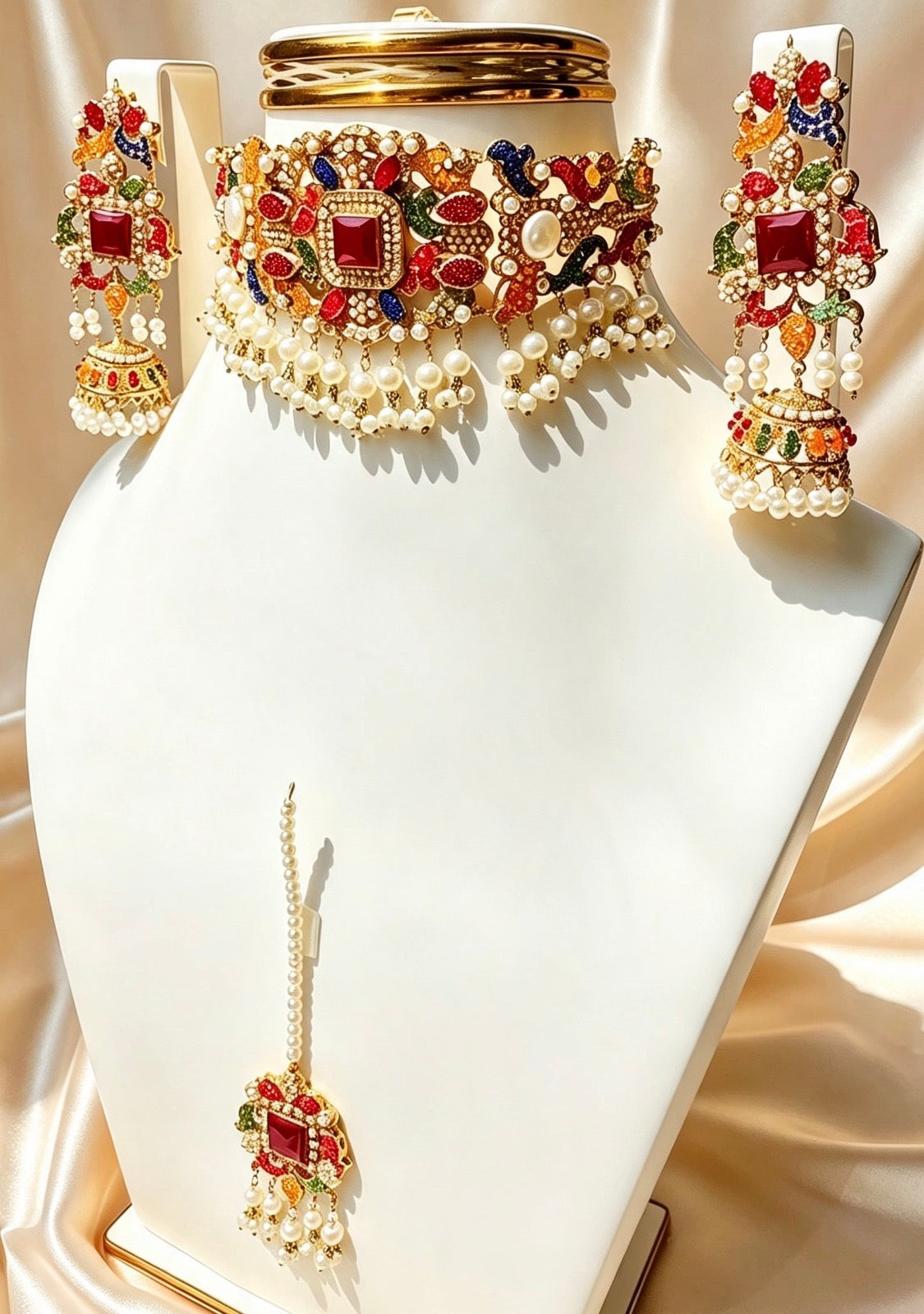 Bright Pink Bridal Set