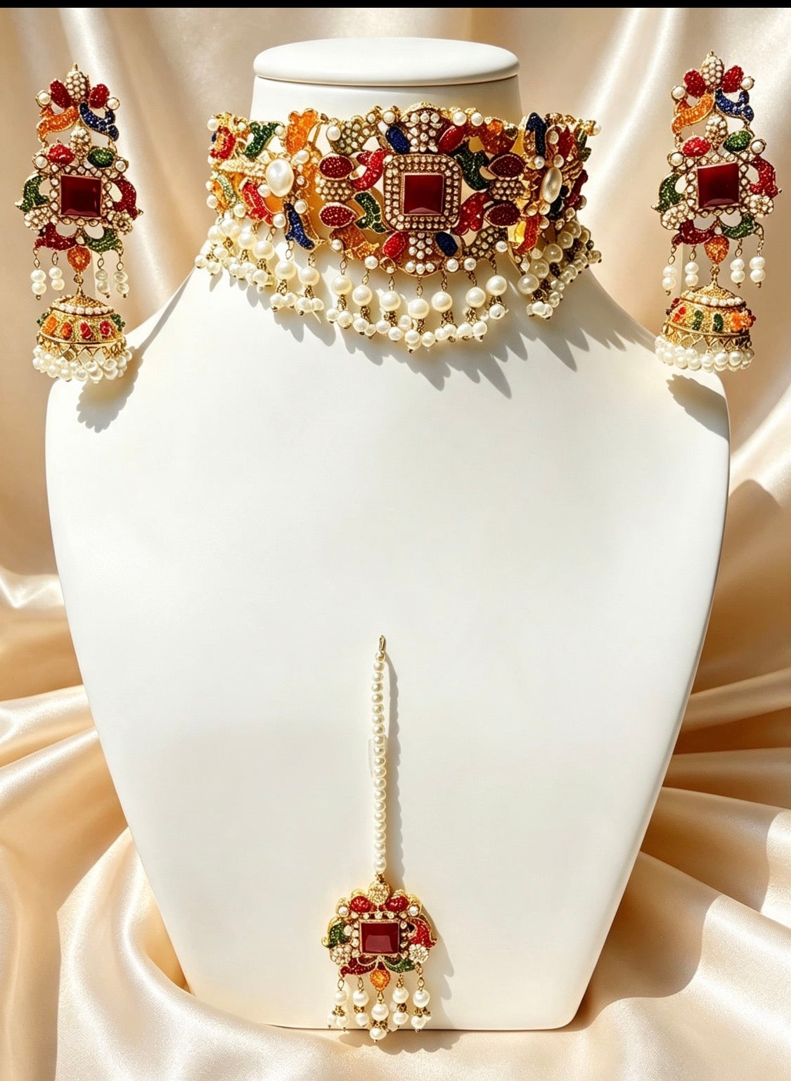 Bright Pink Bridal Set